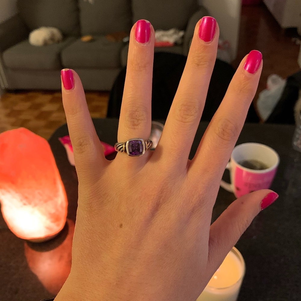 Purple stone ring